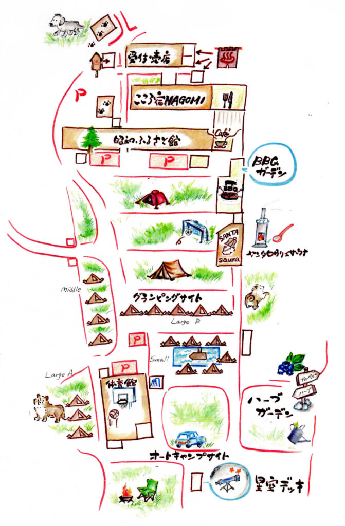 昭和ふるさと村　場内マップ